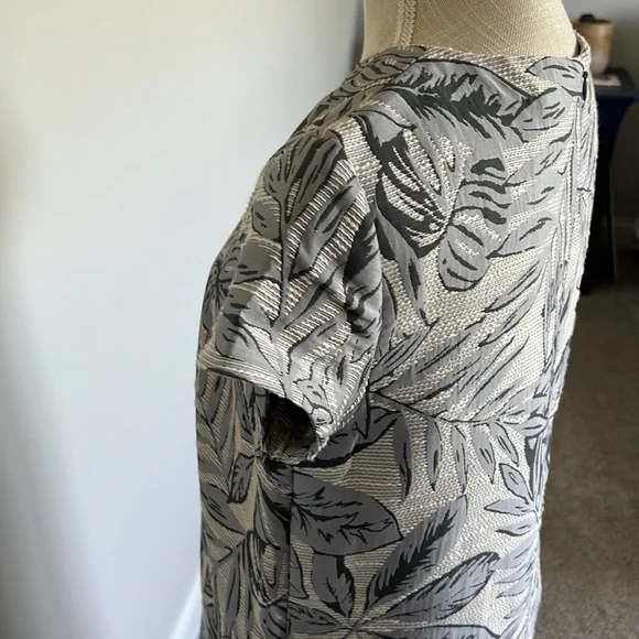 J. McLaughlin Francine indigo leaflet dress - Picture 4 of 7